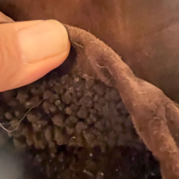 Polo Ralph Lauren Shearling Coat VTG 1987 Suede Leather Dark Brown Medium - Picture 8 of 15